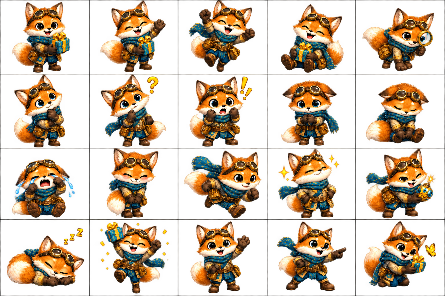 Kamiya, Cerbanimo fox engineer, shown in a sprite study